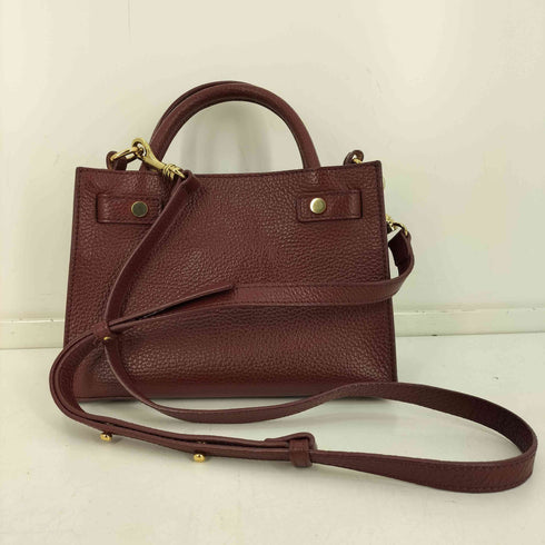 IACUCCI イタリア製 2WAY シボ革 レザー ショルダー ハンドバッグ レディース