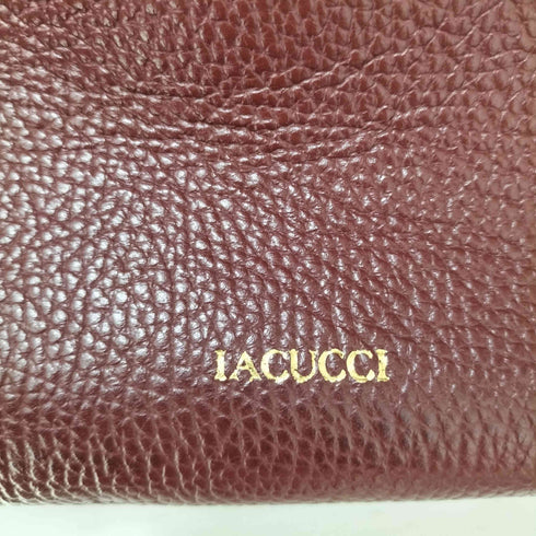 IACUCCI イタリア製 2WAY シボ革 レザー ショルダー ハンドバッグ レディース
