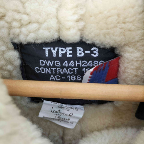 ショット Schott USA製 TYPE B-3 リアルムートン フライトジャケット メンズ 40