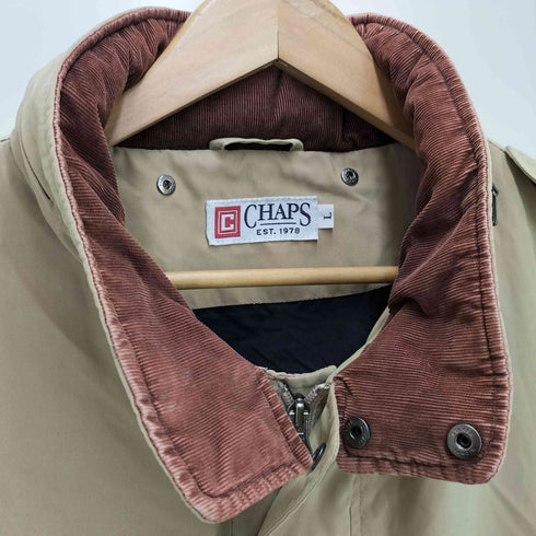 チャップスラルフローレン CHAPS RALPH LAUREN 玉虫 襟切替 パッカブルフード ダブルジップ ジャケット メンズ JPN:L