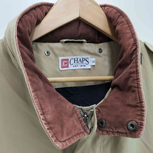 チャップスラルフローレン CHAPS RALPH LAUREN 玉虫 襟切替 パッカブルフード ダブルジップ ジャケット メンズ JPN:L