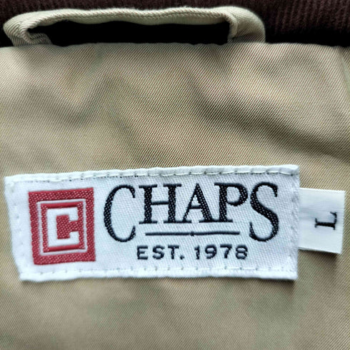 チャップスラルフローレン CHAPS RALPH LAUREN 玉虫 襟切替 パッカブルフード ダブルジップ ジャケット メンズ JPN:L