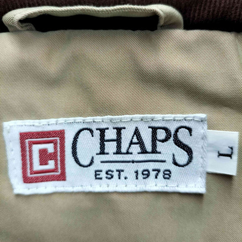 チャップスラルフローレン CHAPS RALPH LAUREN 玉虫 襟切替 パッカブルフード ダブルジップ ジャケット メンズ JPN:L