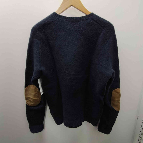ラグビーラルフローレン Rugby Ralph Lauren レザー エルボーパッチ ウール ニット セーター メンズ import:XS