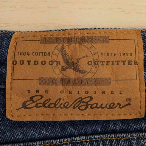 エディーバウアー Eddie Bauer 90s 裏地フランネル テーパードデニム メンズ 16