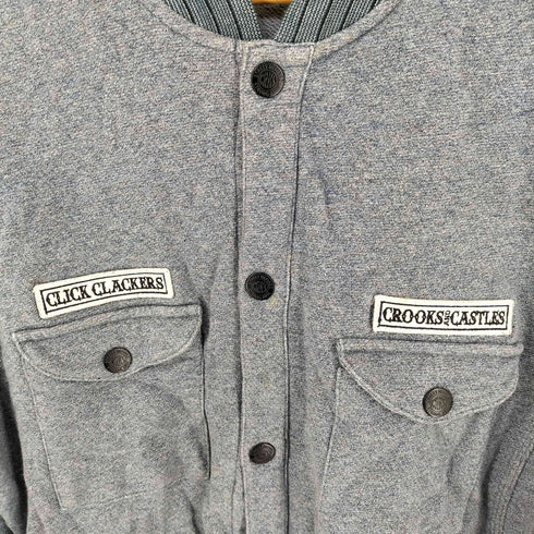 クルックスアンドキャッスルズ CROOKS&Castles スナップボタン スウェット ジャケット メンズ import:M