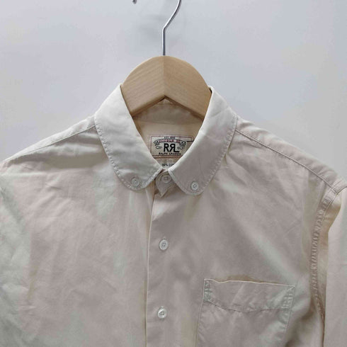 ダブルアールエルラルフローレン RRL RALPH LAUREN 00S 白タグ L/S コットン ボタンダウン シャツ メンズ import:S