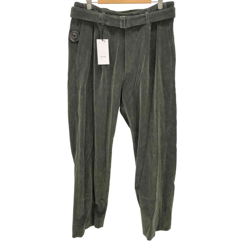 クオン kuon Fanage Corduroy Belted Tapered Trousers メンズ JPN:XL