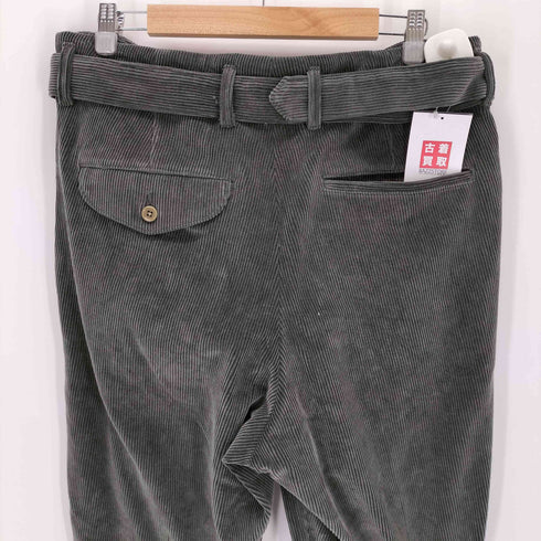 クオン kuon Fanage Corduroy Belted Tapered Trousers メンズ JPN:XL