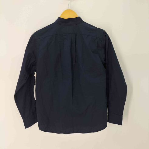 新見本工場 コットンシルク L/Sバンドカラーシャツ メンズ JPN:1