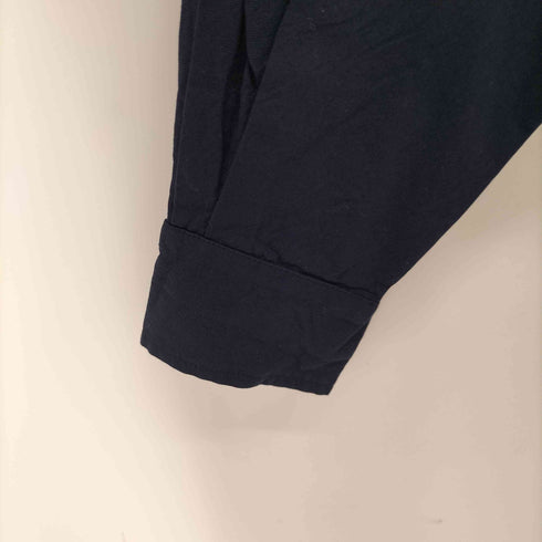 新見本工場 コットンシルク L/Sバンドカラーシャツ メンズ JPN:1