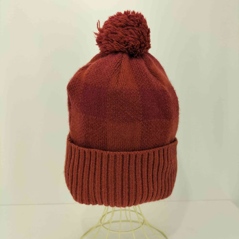 ヨウジヤマモトプールオム Yohji Yamamoto POUR HOMME 12AW ウールアルパカ混 チェック柄 ニット帽 メンズ