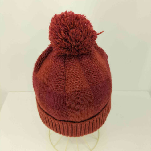 ヨウジヤマモトプールオム Yohji Yamamoto POUR HOMME 12AW ウールアルパカ混 チェック柄 ニット帽 メンズ