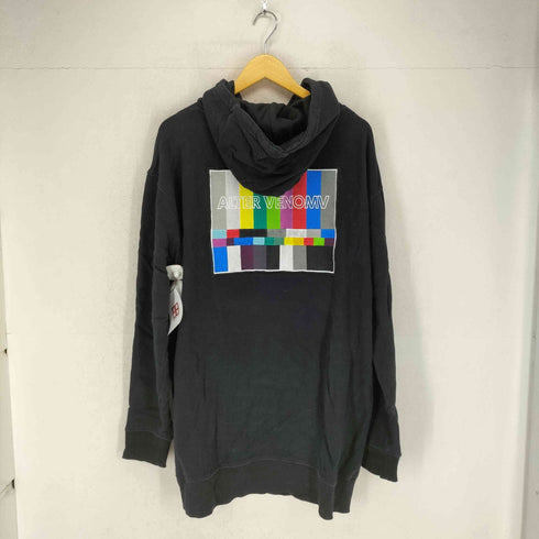 オルターベノム ALTER VENOMV 総柄プリントオーバーサイズプルオーバーパーカー メンズ