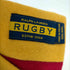 ラグビーラルフローレン Rugby Ralph Lauren MADE IN ENGLAMD 英国製 スカル クロスボーン 刺繍 ストライプ ウール スクール マフラー メンズ