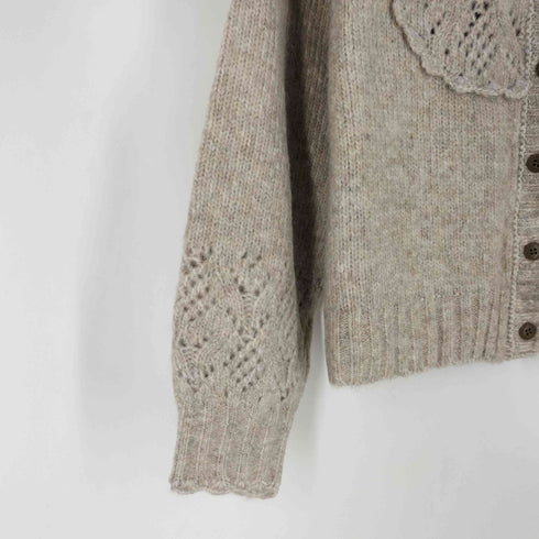 サマンサモスモス samansa Mos2 かぎ針スカラップ切替カーディガン レディース FREE