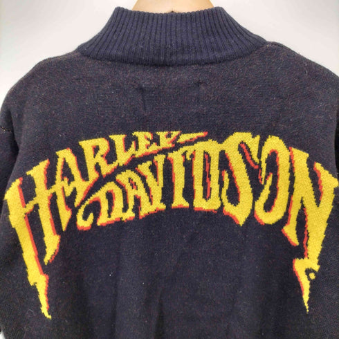 ハーレーダビッドソン HARLEY-DAVIDSON ジップアップニットセータージャケット メンズ JPN:M