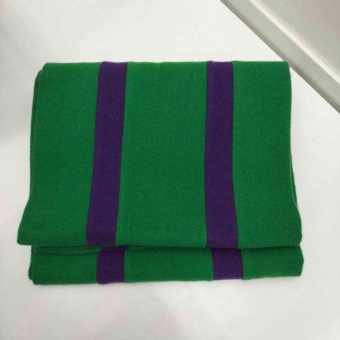mancunian SCARF MADE IN ENGLAMD 英国製 ストライプ ウール リバーシブル スクール マフラー メンズ