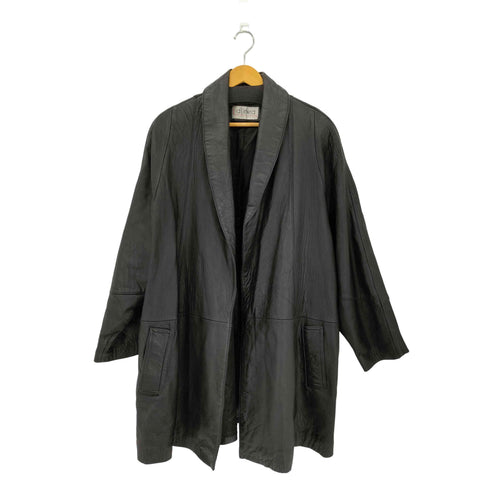 d Linea GENUINE LEATHER ボタンレス レザーコート メンズ JPN:L
