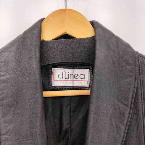 d Linea GENUINE LEATHER ボタンレス レザーコート メンズ JPN:L