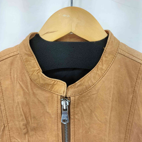HARLEM ROUNGE PIG LEATHER ピッグレザーシングルライダースジャケット レディース XS