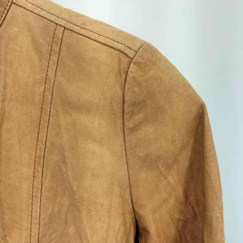HARLEM ROUNGE PIG LEATHER ピッグレザーシングルライダースジャケット レディース XS
