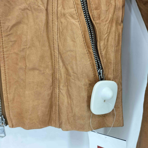 HARLEM ROUNGE PIG LEATHER ピッグレザーシングルライダースジャケット レディース XS