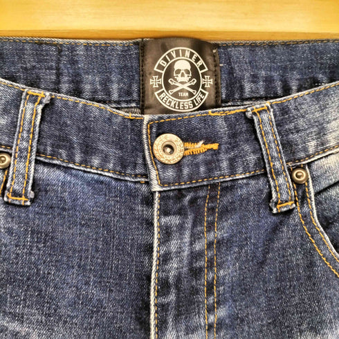 DIVINER RECKLESS LIFE リペア加工スキニーデニムパンツ Y2K domestic メンズ S