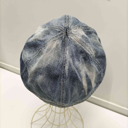 ダブルアールエルラルフローレン RRL RALPH LAUREN 白タグ ケミカル ウォッシュ 6パネル デニム ワーク キャップ メンズ S/M