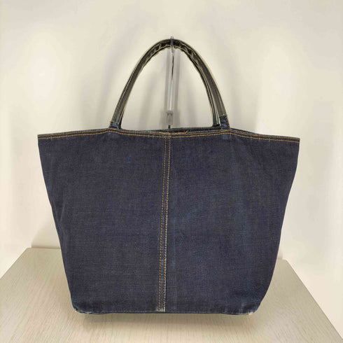ダナキャランニューヨーク DKNY PVCハンドル デニム トートバッグ レディース