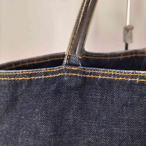 ダナキャランニューヨーク DKNY PVCハンドル デニム トートバッグ レディース