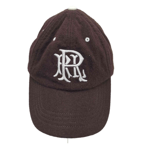 ラグビーラルフローレン Rugby Ralph Lauren ロゴ エンブレム 刺繍 ウール レーヨン 6パネル キャップ メンズ M