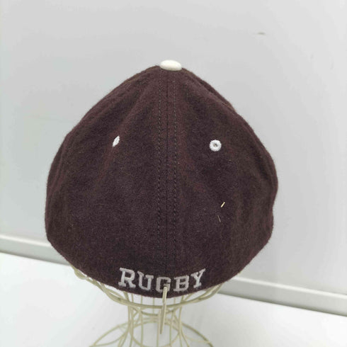 ラグビーラルフローレン Rugby Ralph Lauren ロゴ エンブレム 刺繍 ウール レーヨン 6パネル キャップ メンズ M
