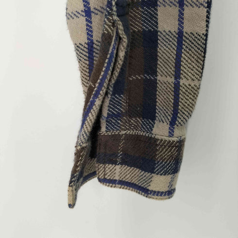 グリーンレーベルリラクシング GREEN LABEL RELAXING コットン チェック ネルシャツ メンズ JPN:S