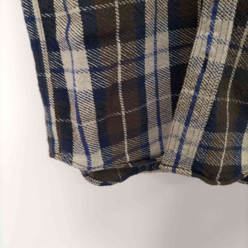グリーンレーベルリラクシング GREEN LABEL RELAXING コットン チェック ネルシャツ メンズ JPN:S