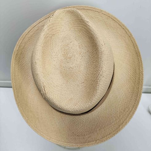 ブルックスブラザーズ BROOKS BROTHERS MADE IN ITALY Ecuadorian Panama イタリア製 パナマ ストロー ハット 麦わら 帽子 メンズ M