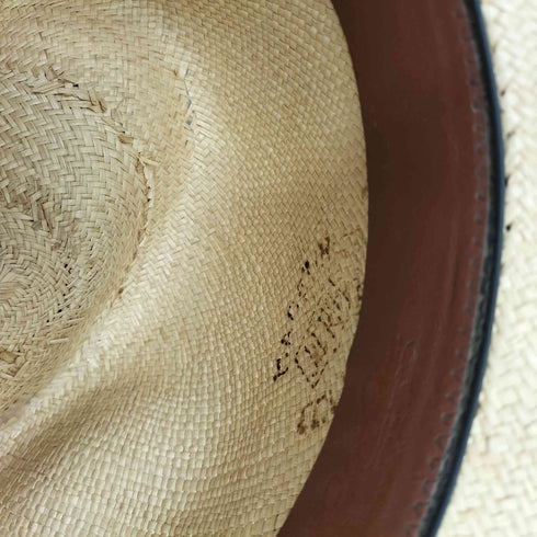 ブルックスブラザーズ BROOKS BROTHERS MADE IN ITALY イタリア製 ストロー ハット 麦わら 帽子 メンズ L