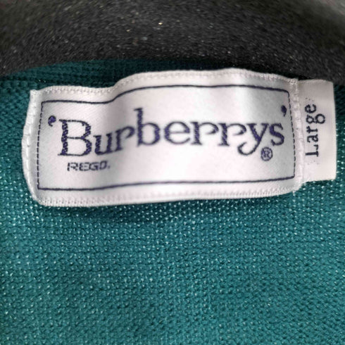 バーバリーズ BURBERRYS 刺繍ウールニットベスト メンズ L