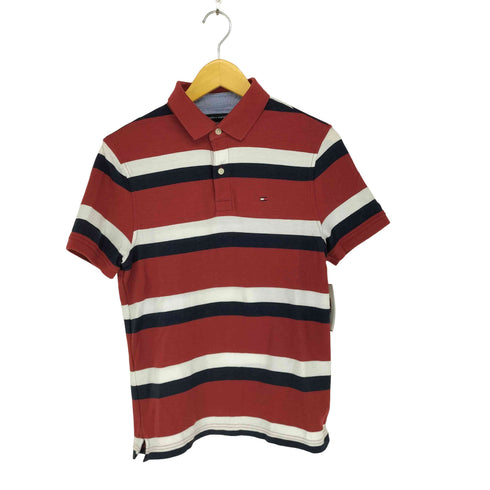 トミーヒルフィガー TOMMY HILFIGER ワンポイント刺繍鹿の子ポロシャツ メンズ S