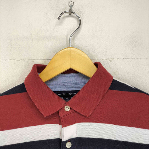トミーヒルフィガー TOMMY HILFIGER ワンポイント刺繍鹿の子ポロシャツ メンズ S