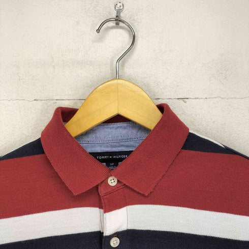 トミーヒルフィガー TOMMY HILFIGER ワンポイント刺繍鹿の子ポロシャツ メンズ S