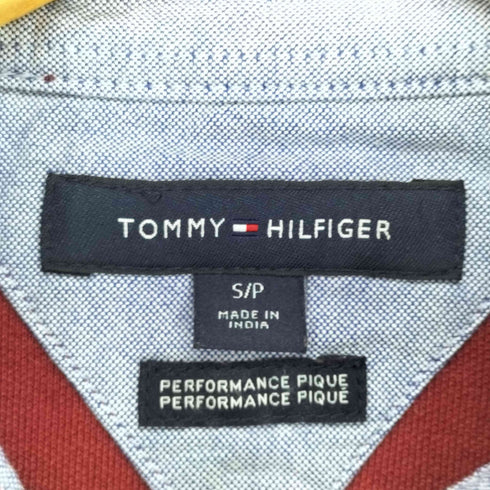 トミーヒルフィガー TOMMY HILFIGER ワンポイント刺繍鹿の子ポロシャツ メンズ S