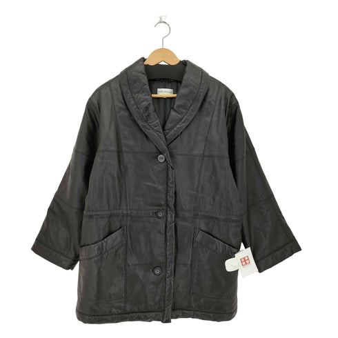 BELLE ELLENSEN10 ショール ラムレザーハーフコート レディース 1