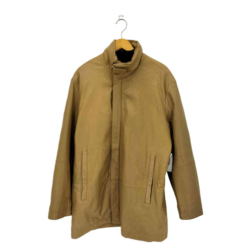 L&B HOMME ラムレザー ハーフコート メンズ LL