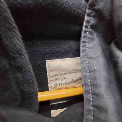 クオドロ quadro MADE IN JAPAN ライナー付き コットン スタンドネック フーデッド モッズ コート メンズ JPN:2