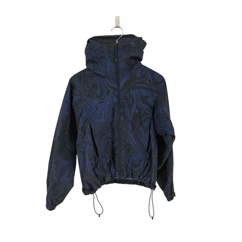 ビームス BEAMS 25SS マーブル模様 プリント ジップアップ フーディ メンズ JPN:S