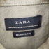 ザラ ZARA リラックスフィット ダメージミリタリーシャツ メンズ