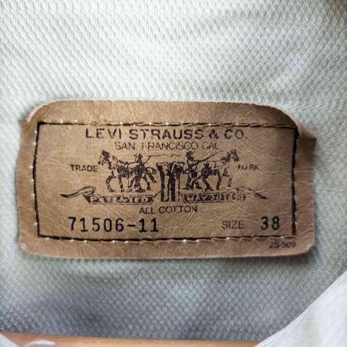 リーバイス Levis 90S 日本製 71506-11 ピケ 1ST トラッカージャケット メンズ US:38