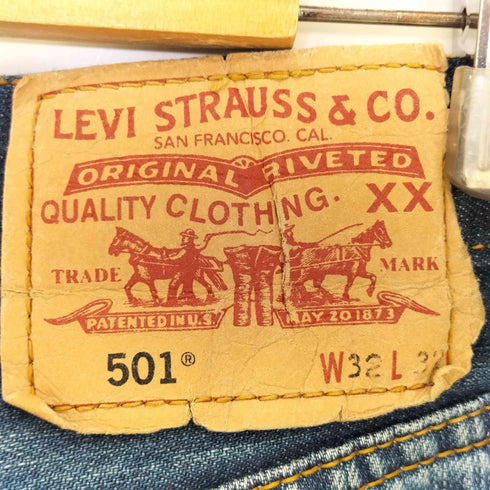リーバイス Levis ボタン裏刻印252 ユーロ ボタンフライ ストレートデニムパンツ 501 メンズ W32L32