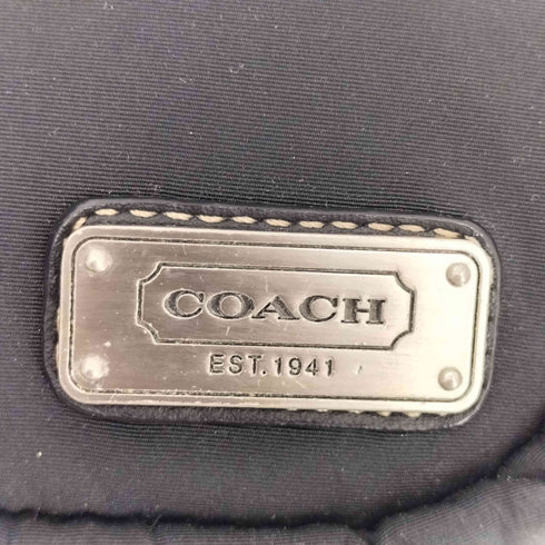 コーチ COACH ナイロン レザーパイピング ボディバッグ ウエストバッグ レディース